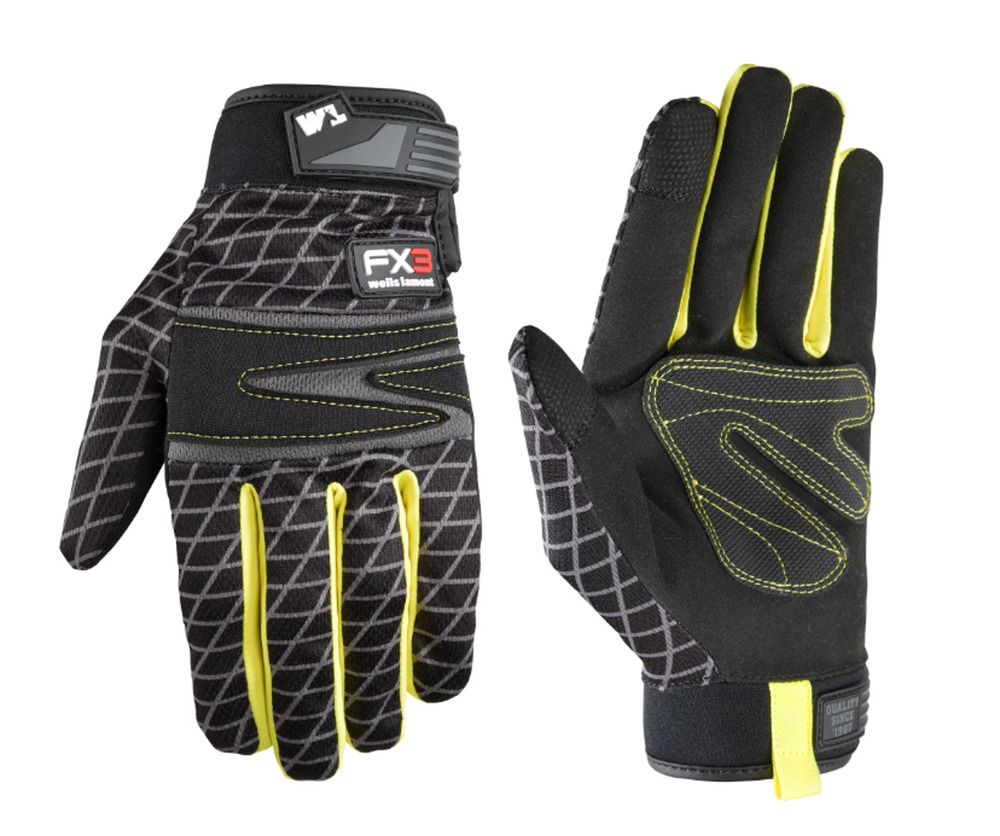 Wells Lamont Men's FX3 Synthetic Leather Palm Work Glove Large NWT Touchscreen